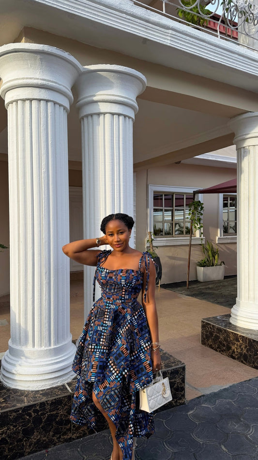 Mmesoma Ankara dress (ready to wear) - House of Naya