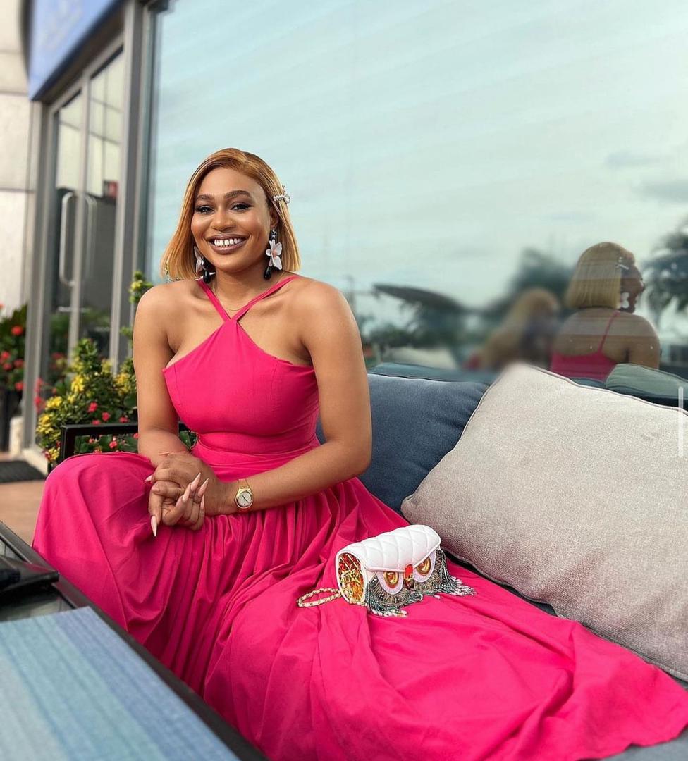 Cindy crepe dress long