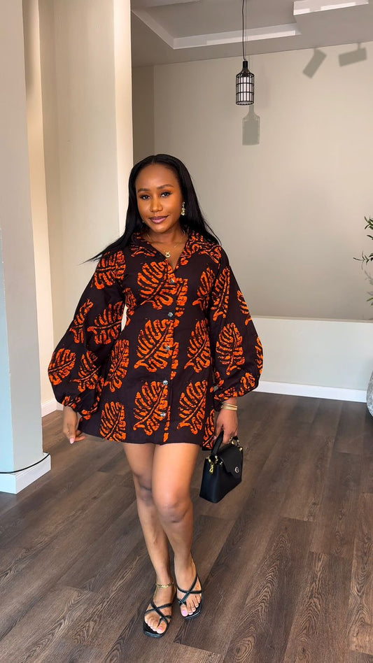 Morocco Ankara dress (ready for delivery)