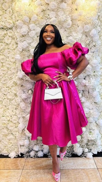 Orchid mikado dress - House of Naya