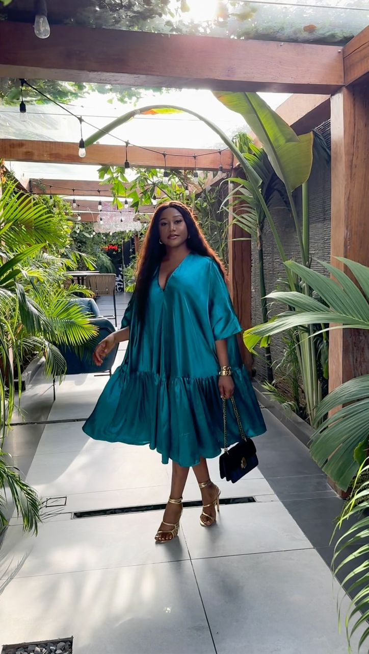 Steph silk bubu dress