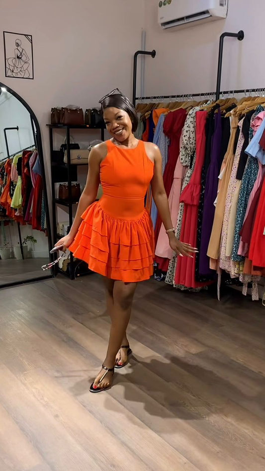Hazel crepe dress(ready to wear) - House of Naya