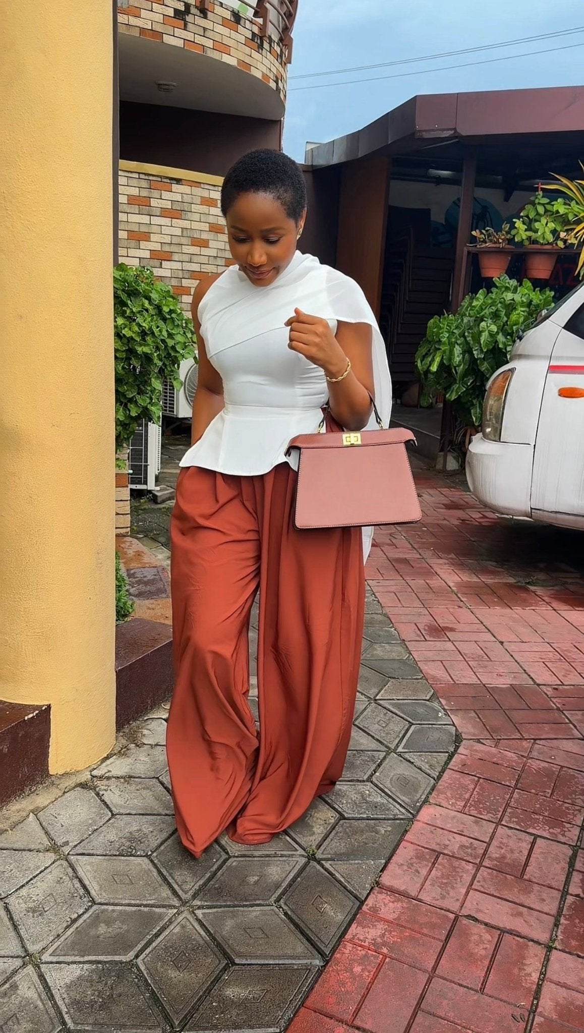 Platinum crepe set (ready to wear) - House of Naya