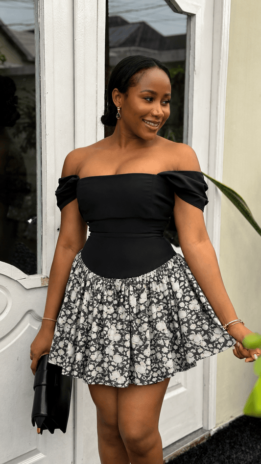 Tobi crepe dress (ready to wear ) - House of Naya