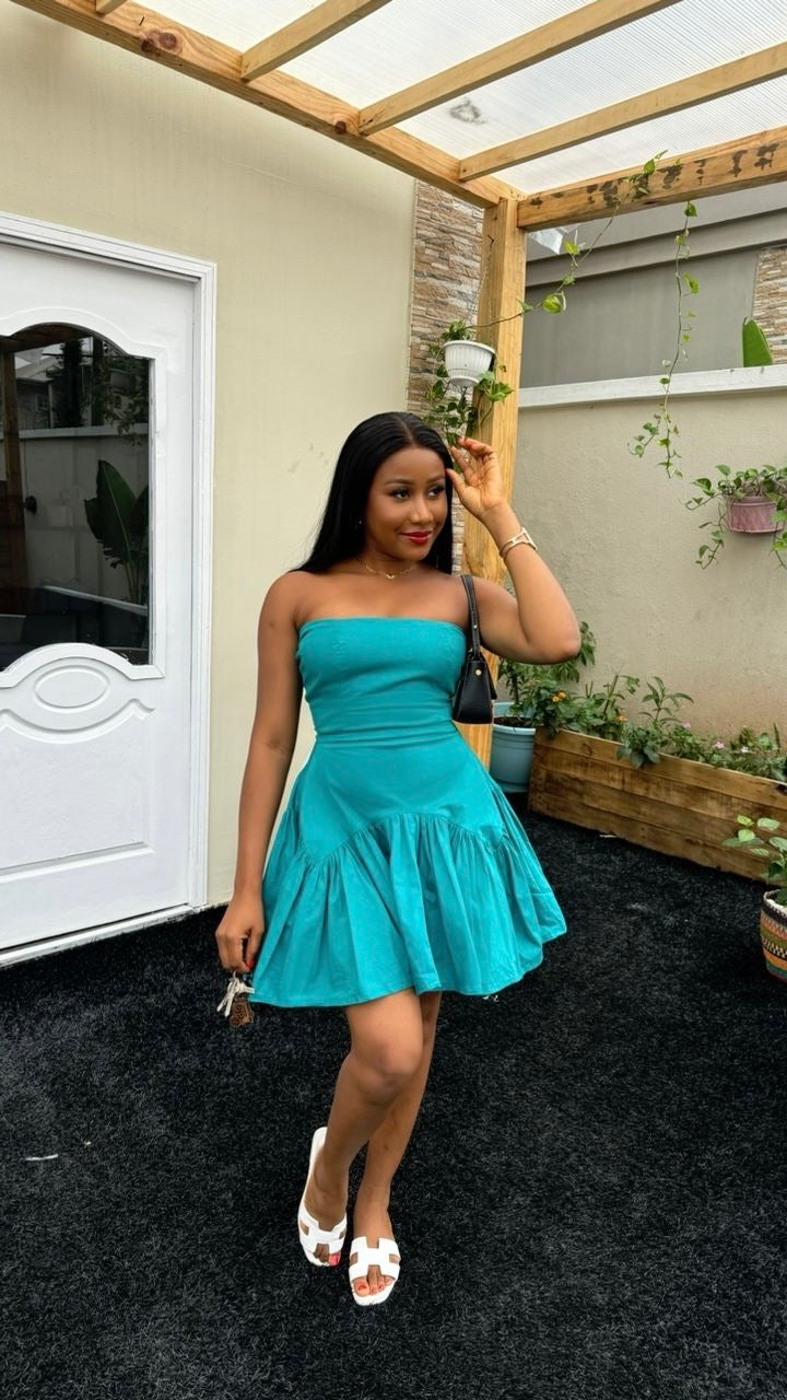 Pamela cotton dress short