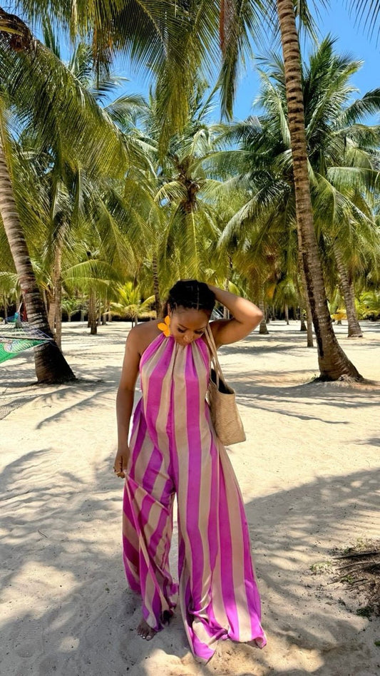 Rainbow crepe jumpsuit - House of Naya
