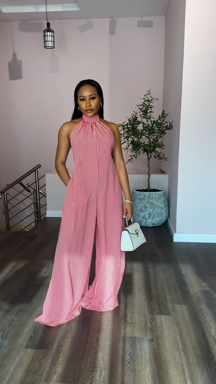 Rainbow crepe jumpsuit