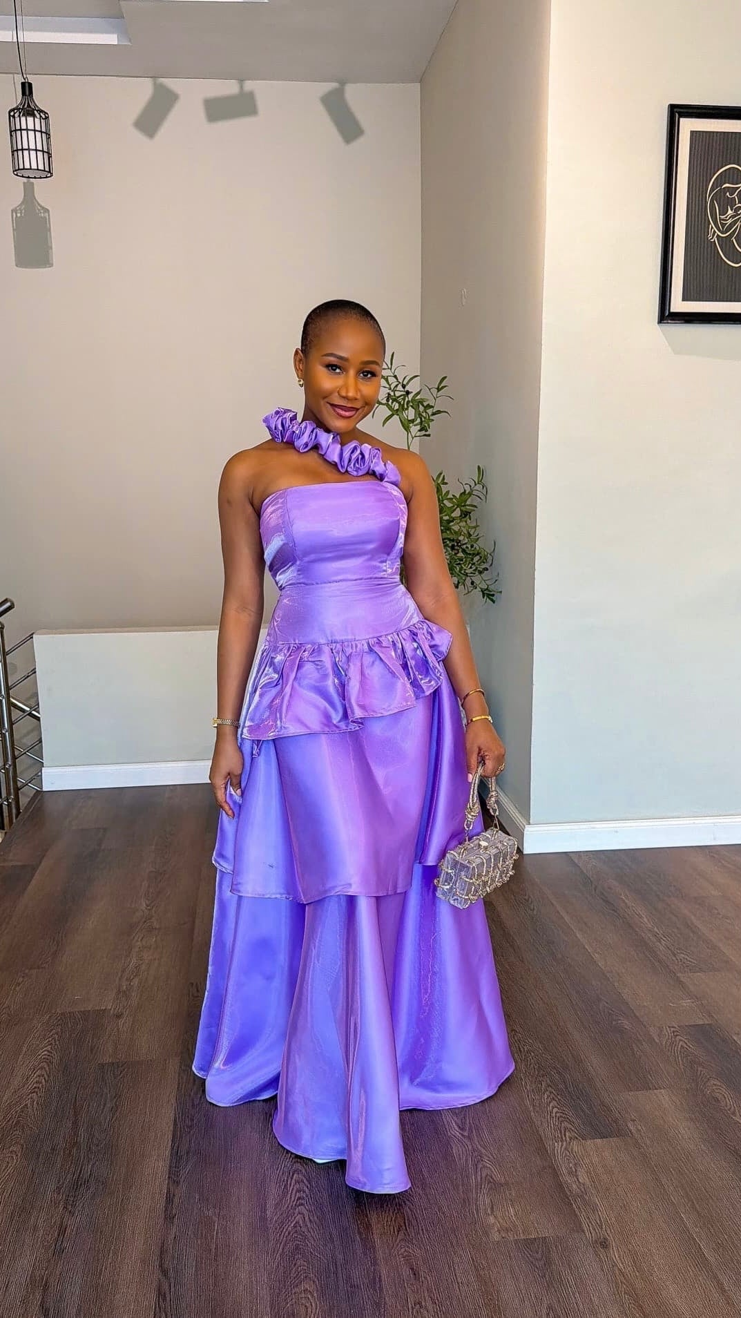 Lavander mikado dress - House of Naya