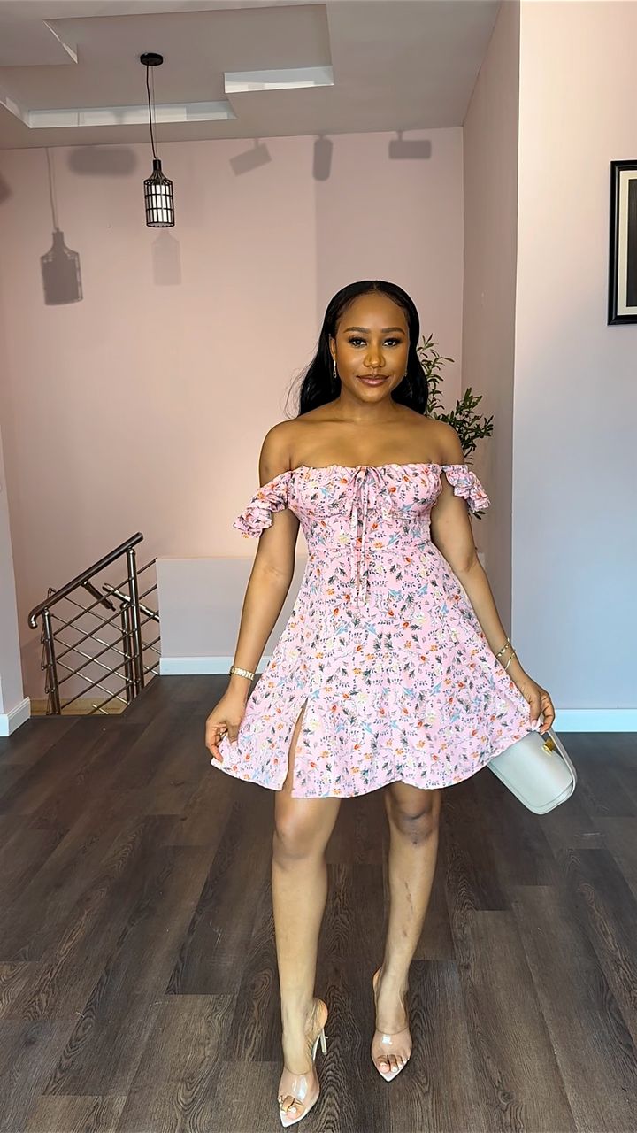 Cherry crepe dress(ready to wear)