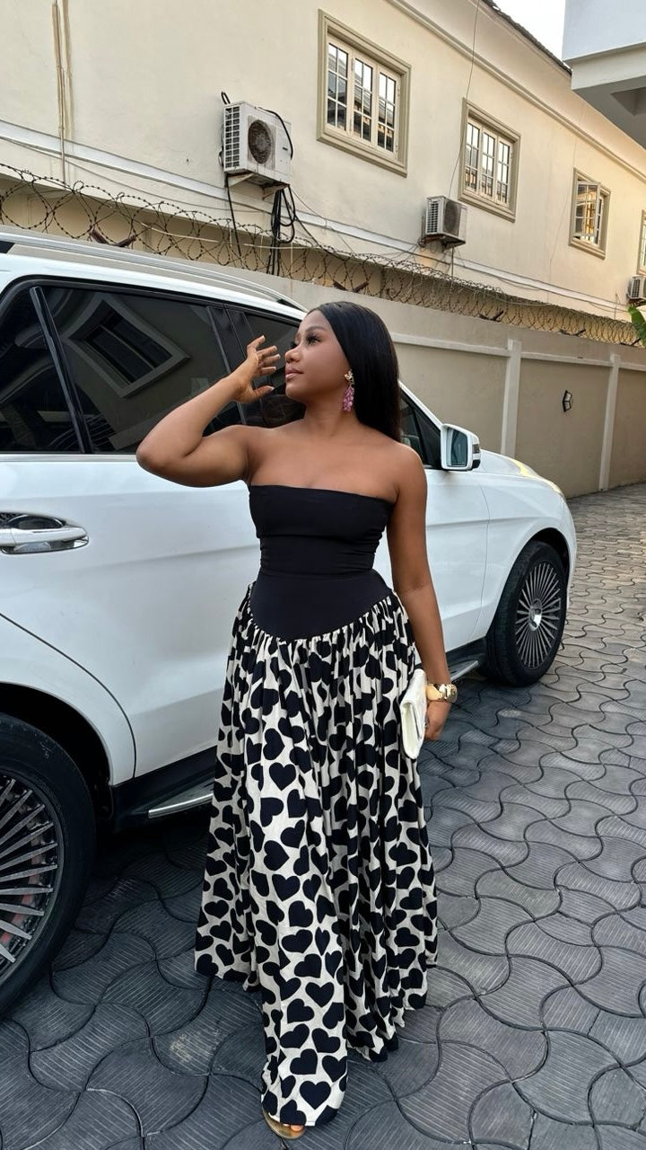 Roseline crepe dress