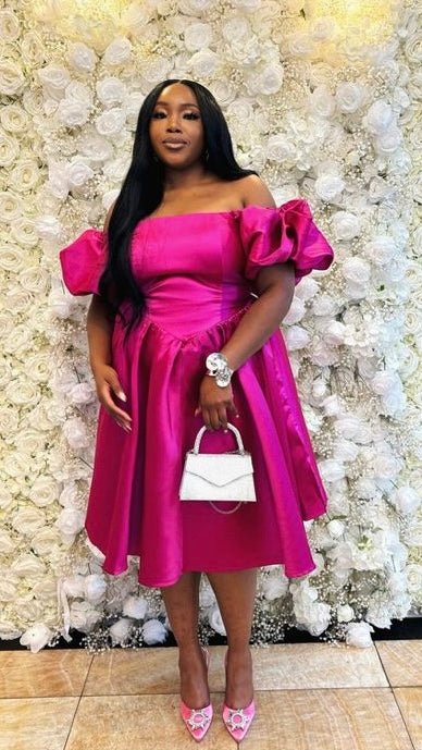 Orchid mikado dress - House of Naya