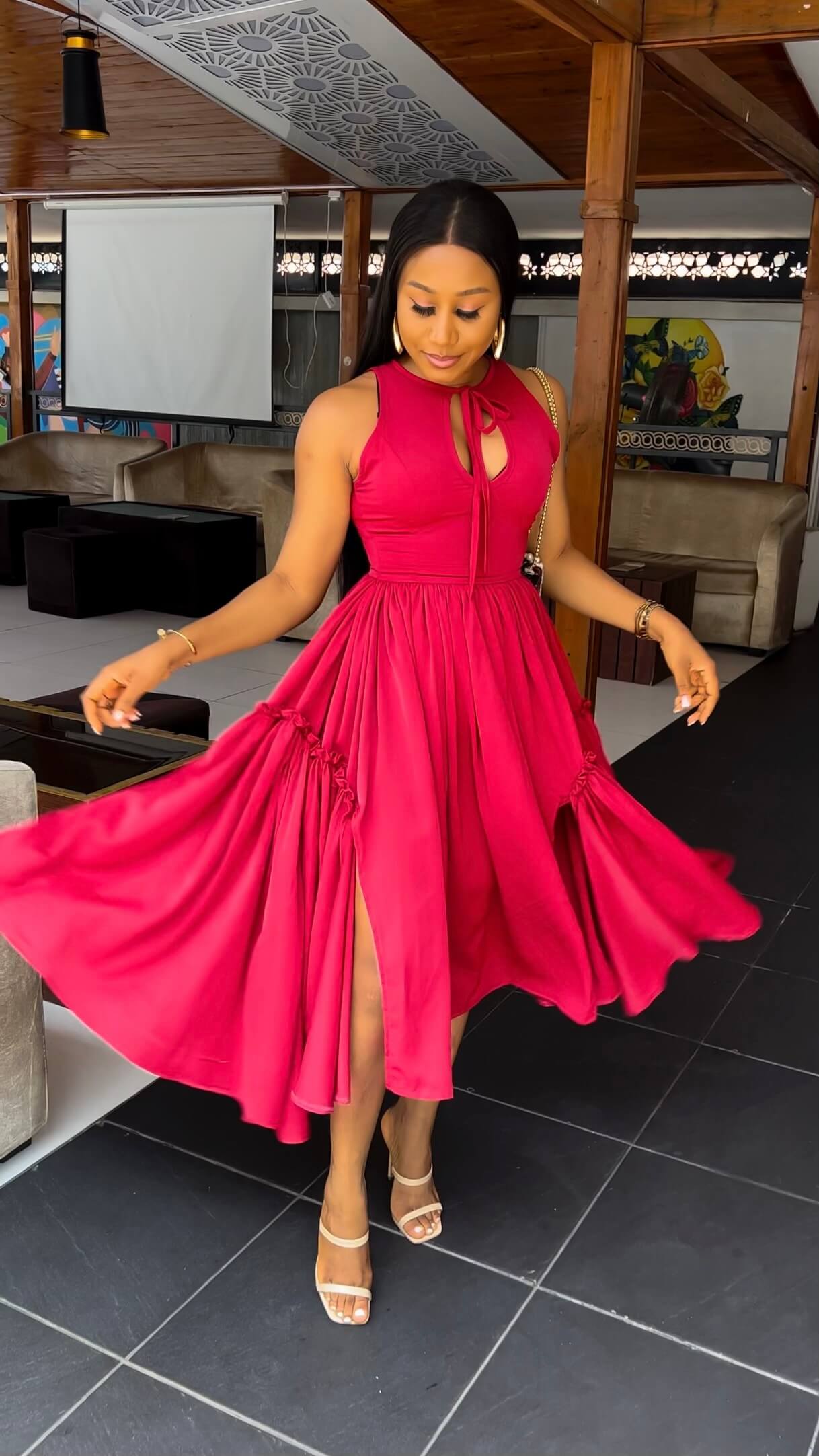 Candy crepe dress - House of Naya