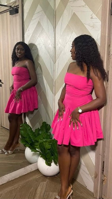 Pamela cotton dress short