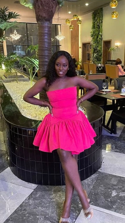 Pamela cotton dress short