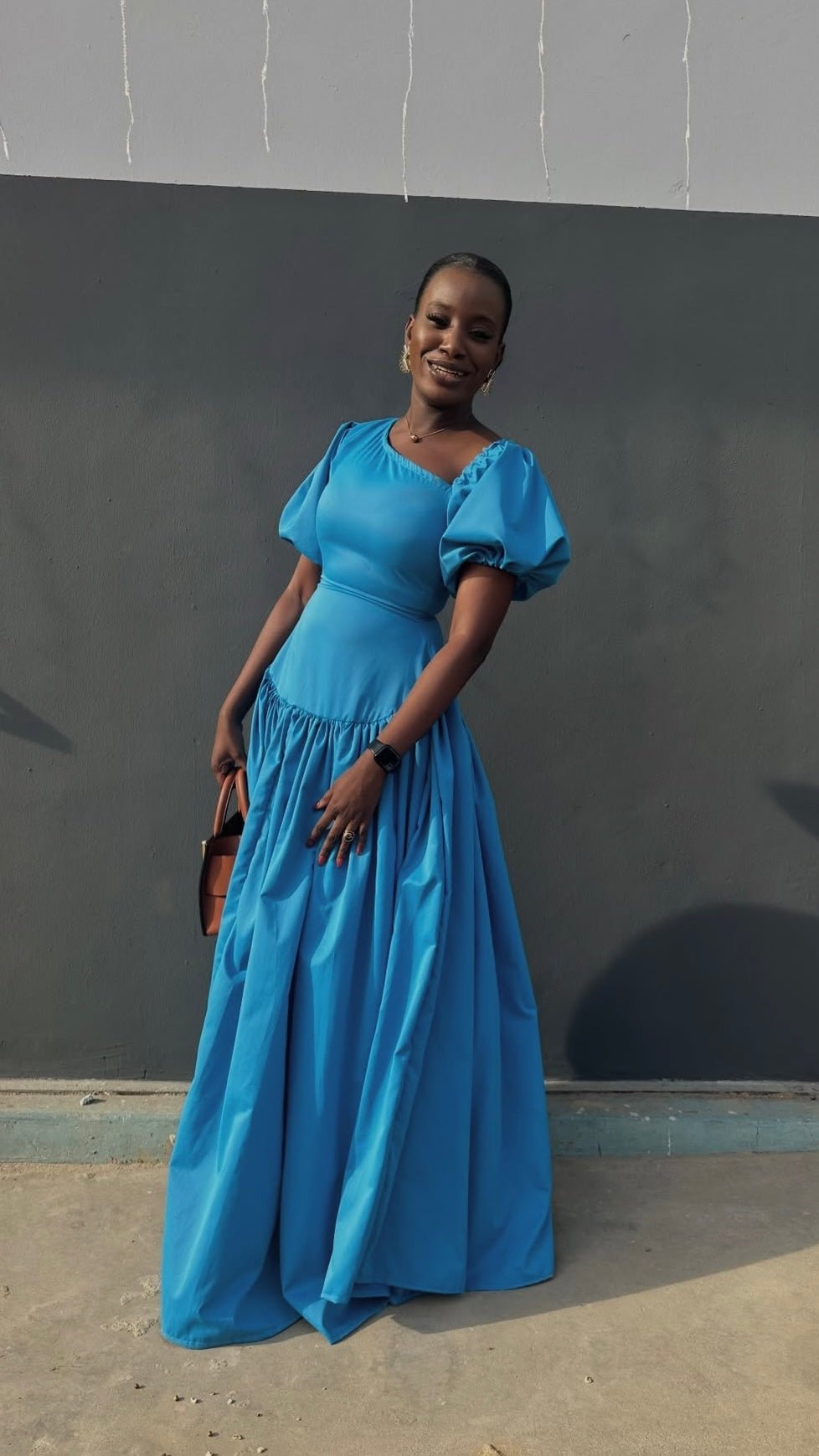 Emily cotton dress - custom maxi dress Nigeria - House of Naya