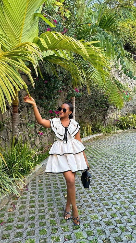 Seychelles crepe dress (ready to wear) - House of Naya