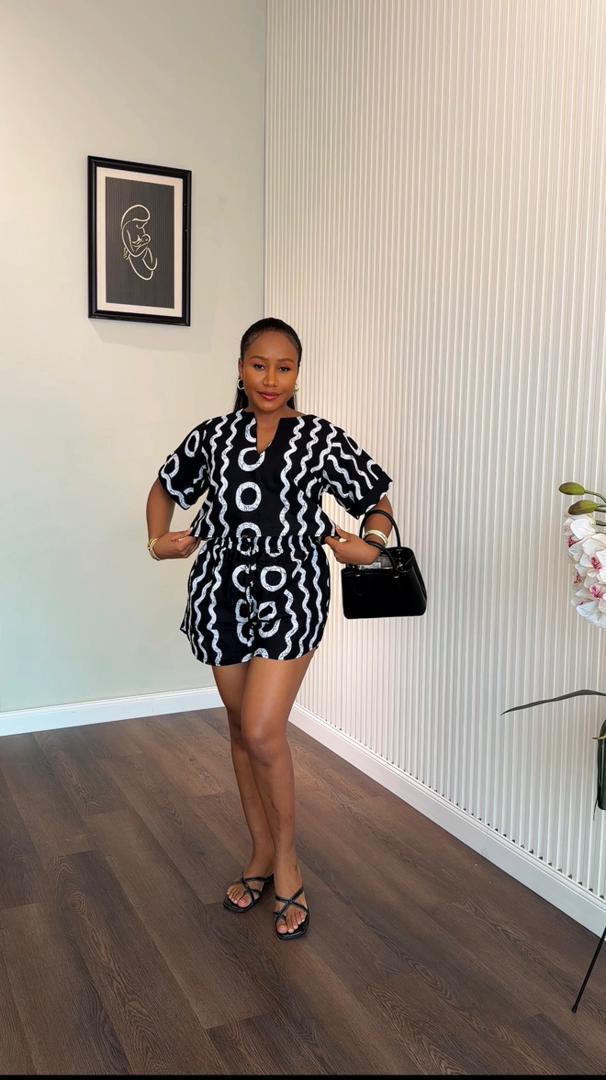 Pelumi Ankara set (ready to wear)[brown]