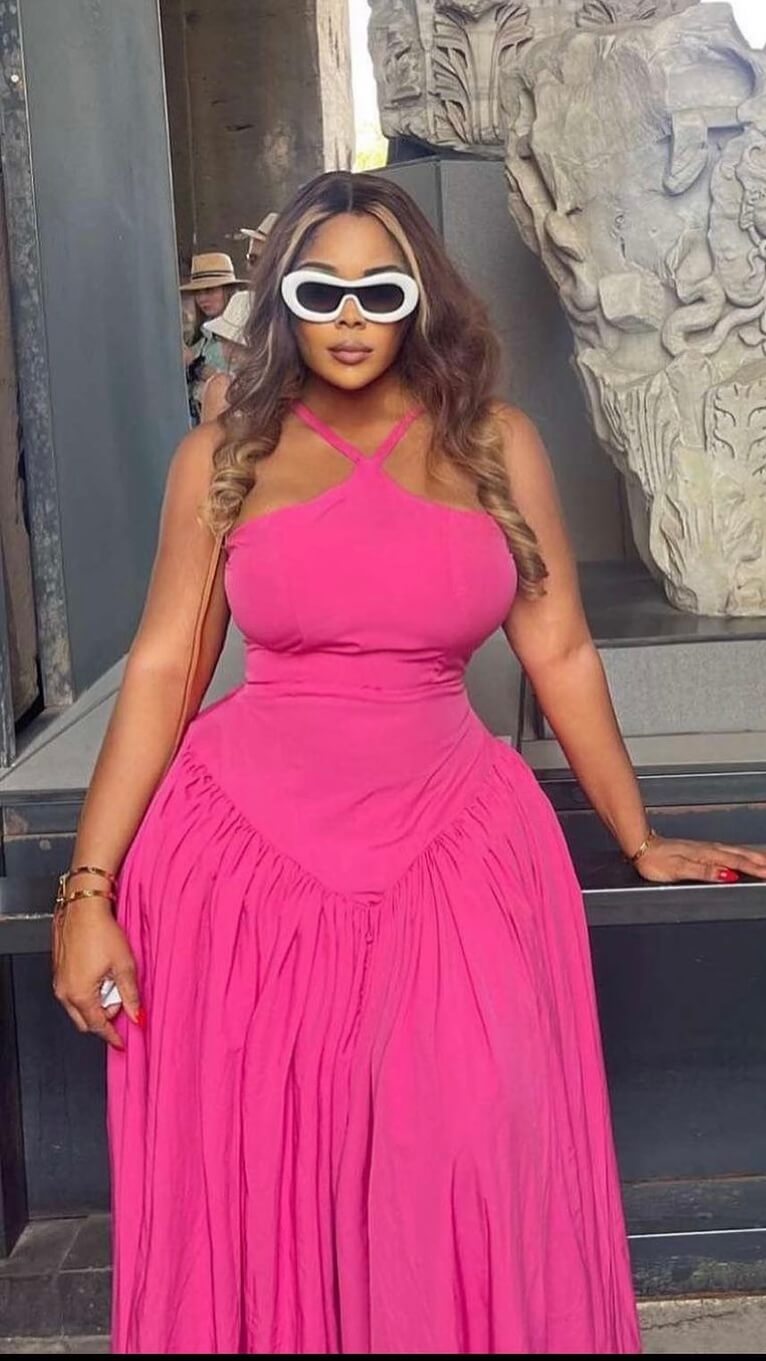 Cindy crepe dress long