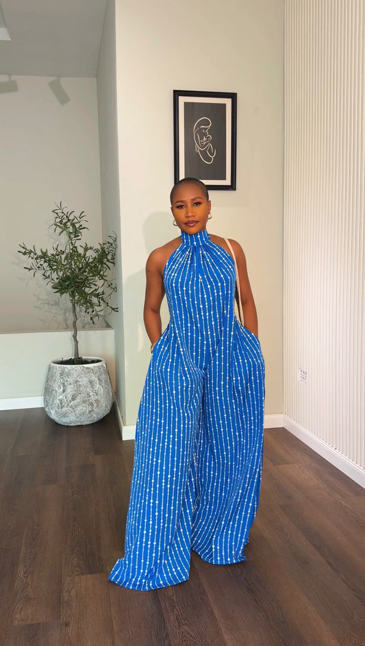 Rainbow crepe jumpsuit (ready to wear) - House of Naya
