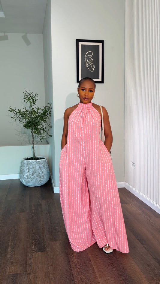 Rainbow crepe jumpsuit (ready to wear) - House of Naya