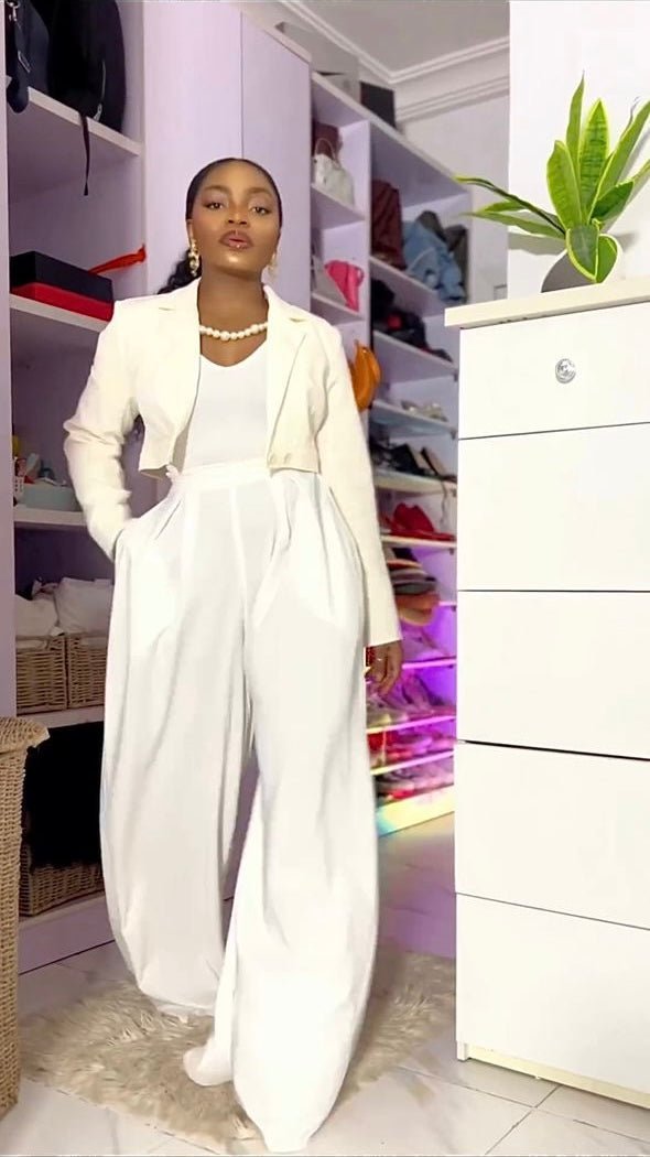 Shayla crepe pant (ready to wear) - House of Naya