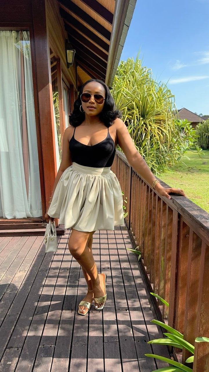 Balloon cotton skirt (ready to wear)