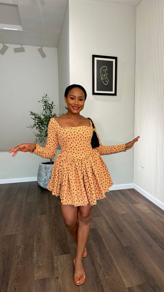 Tochi crepe dress( ready to wear) - House of Naya