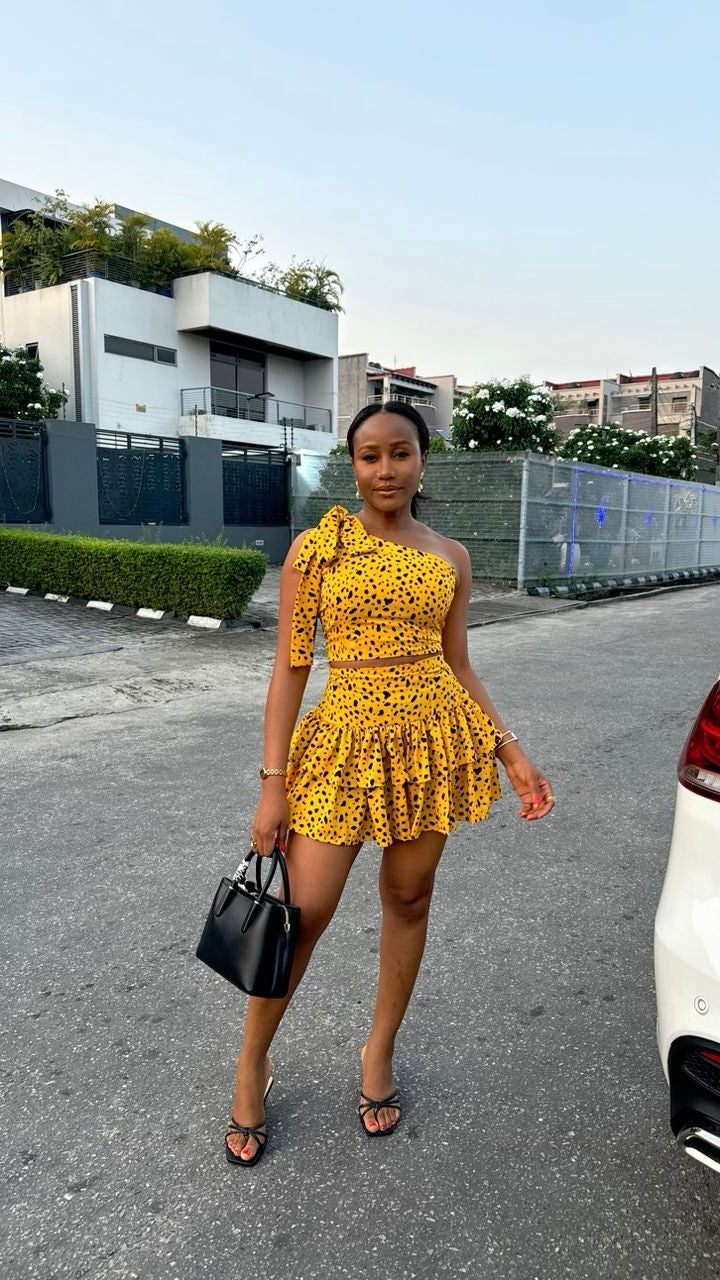 Fancy crepe set (ready to wear)