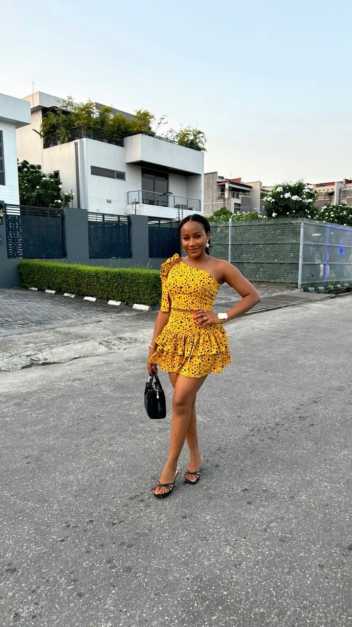 Fancy crepe set (ready to wear)