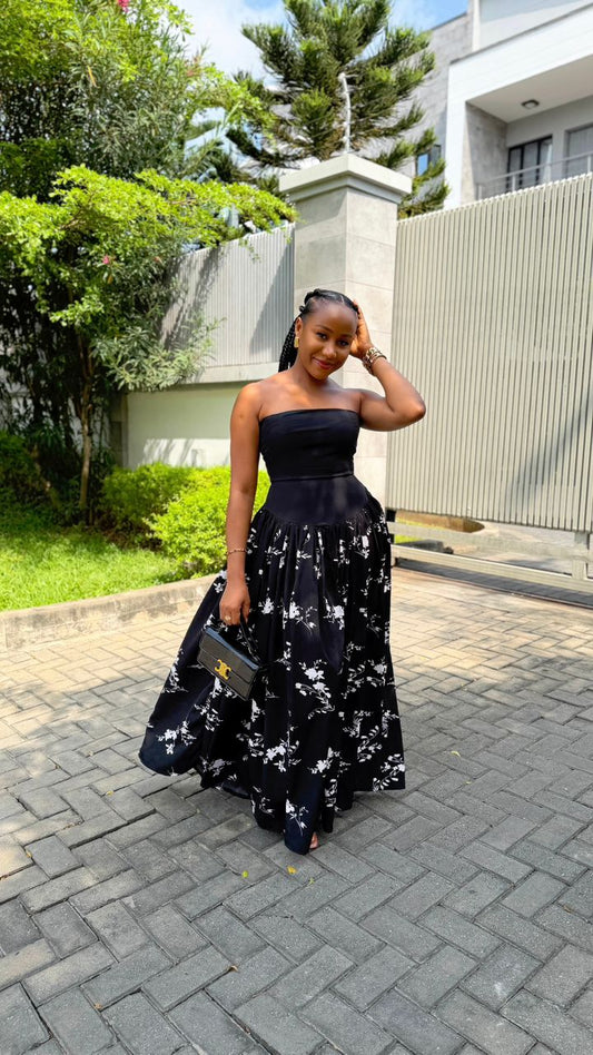 Roseline crepe dress (ready to wear)