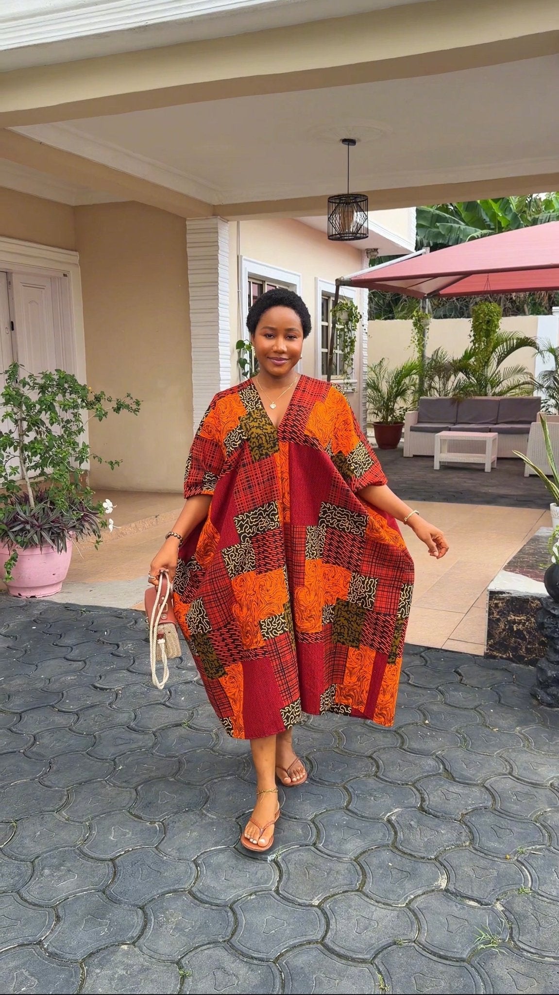 Midi Ankara bubu dress (Ready to wear) - House of Naya