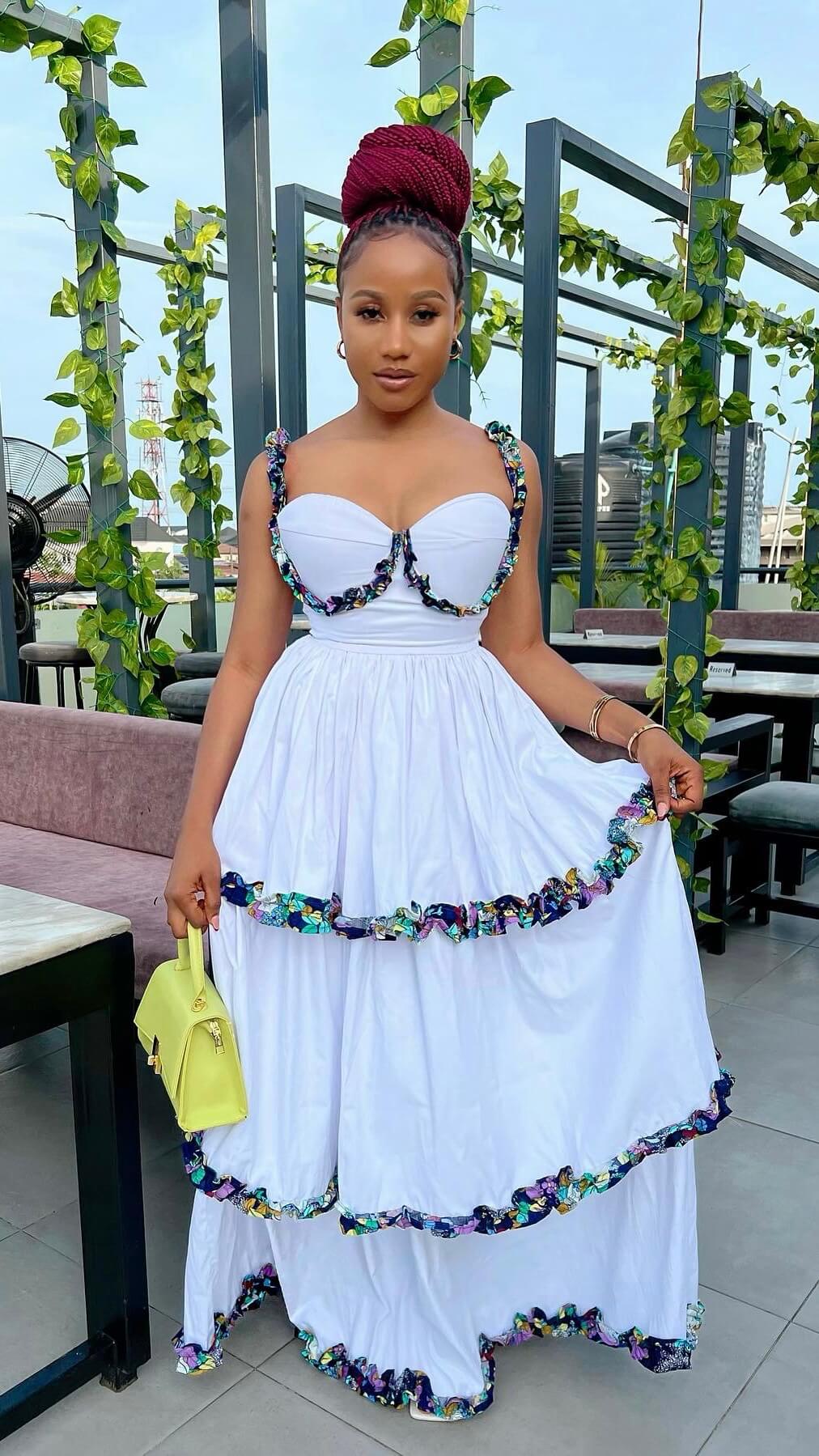 Cindy cotton/crepe dress( only available in 6-14)