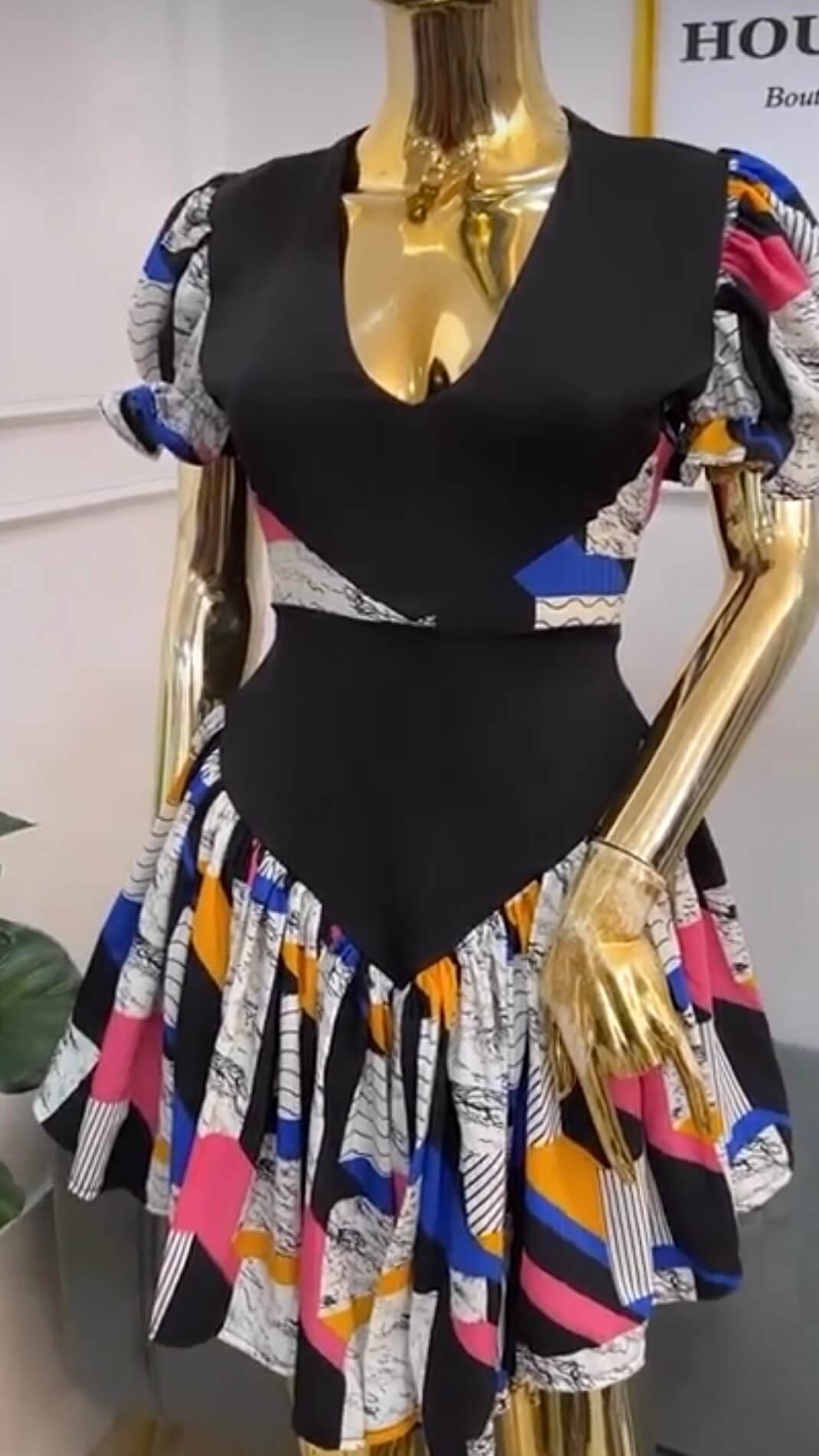 Sabrina crepe dress - House of Naya