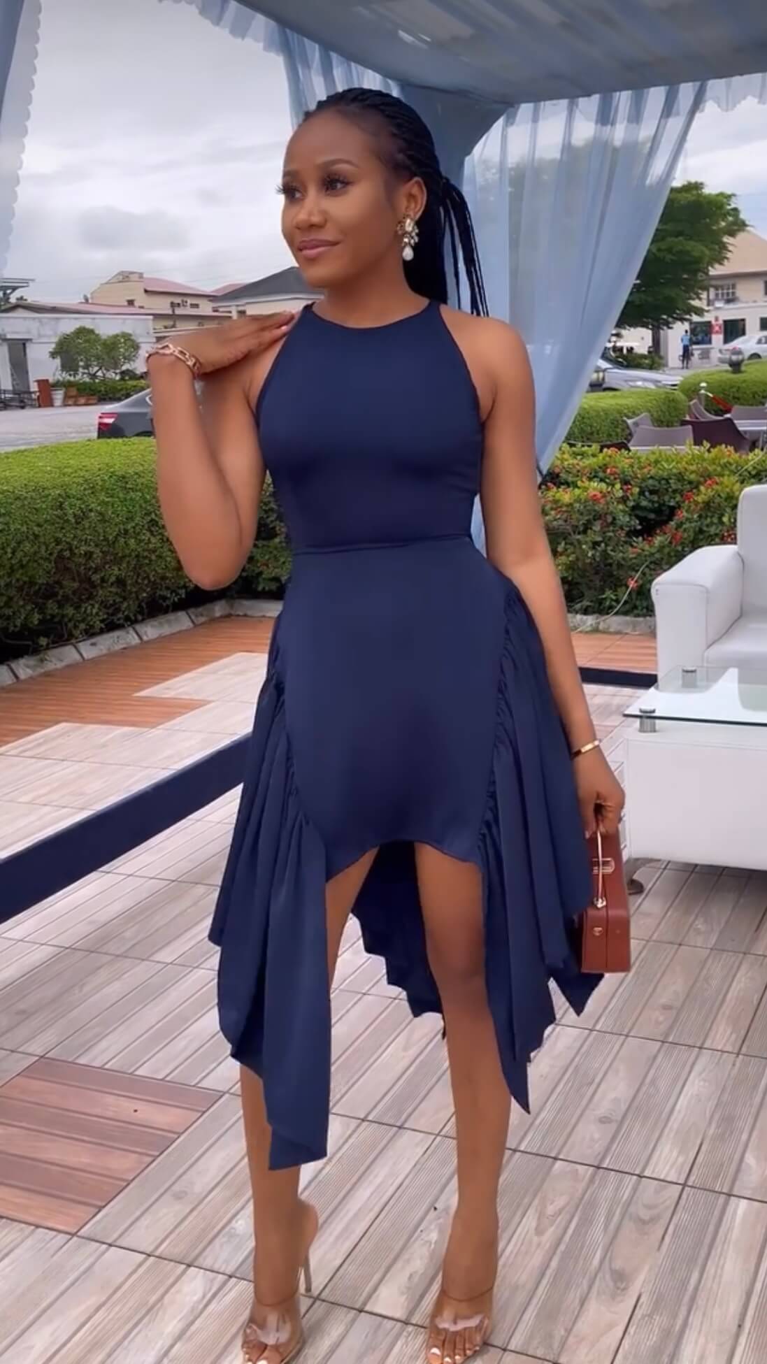 Shade crepe dress - House of Naya