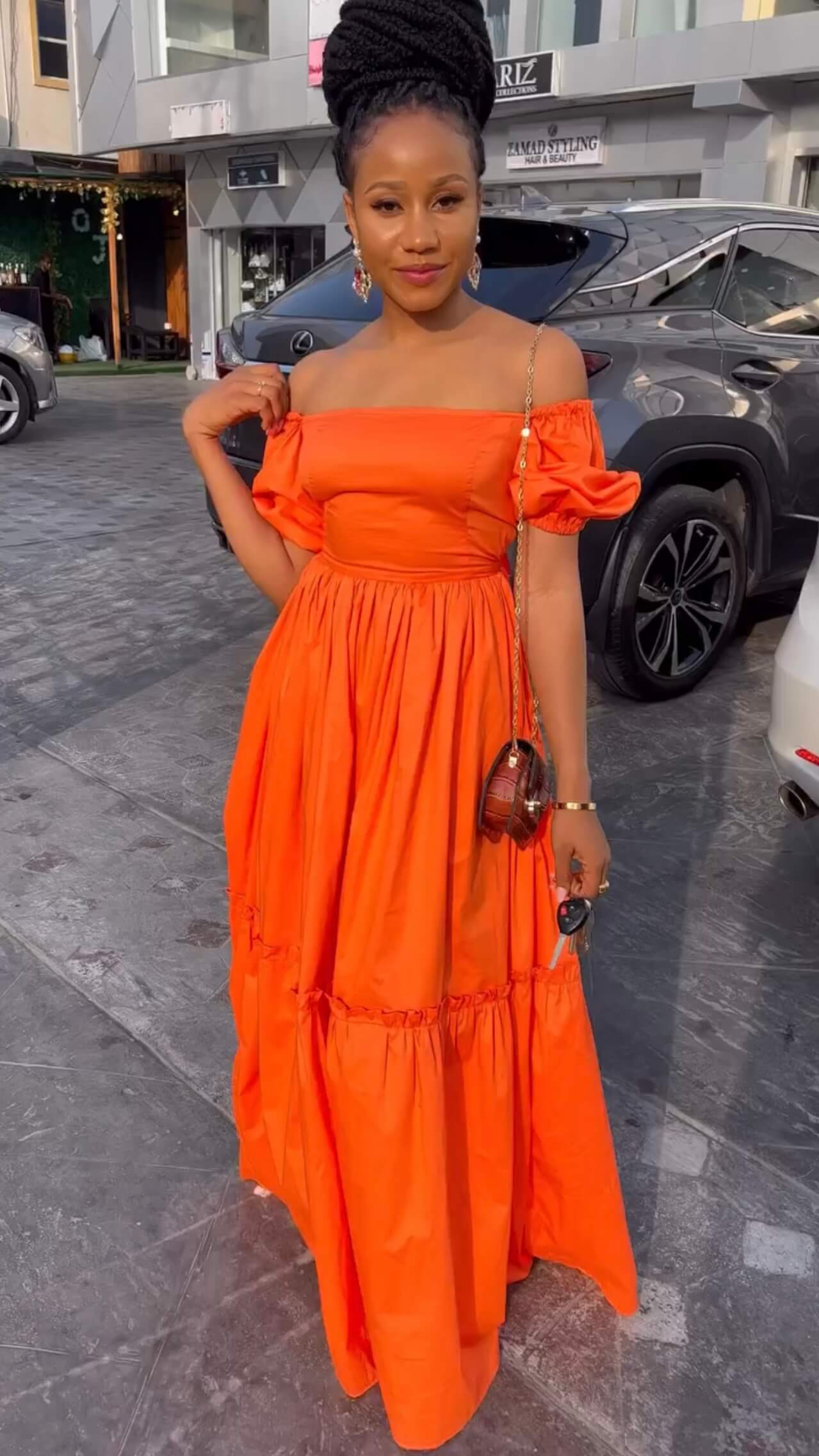 Racheal cotton dress long