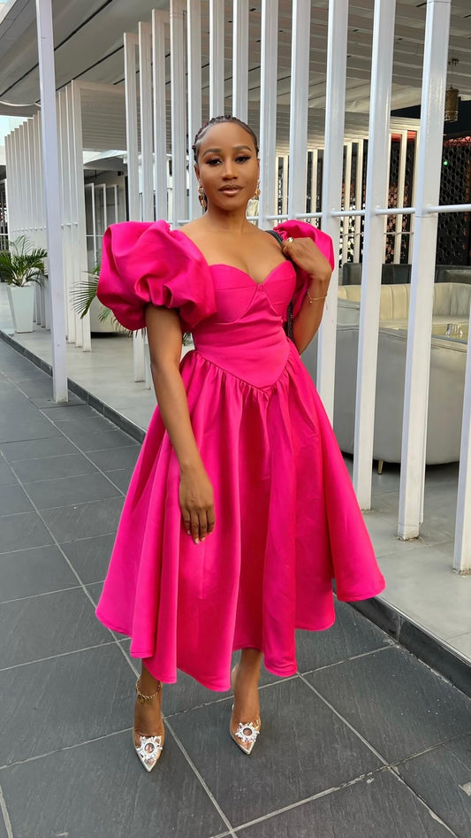 Simmi mikado dress(size ends in 12, not available for bigger bust)