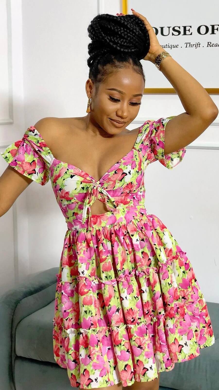 Sett crepe dress - House of Naya