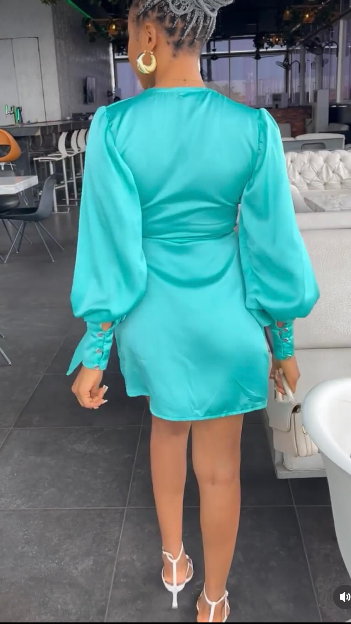 Kemi silk wrap dress